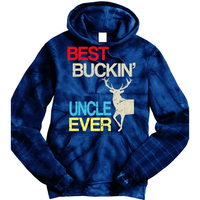 Vintage Best Buckin Uncle Hunting Tie Dye Hoodie