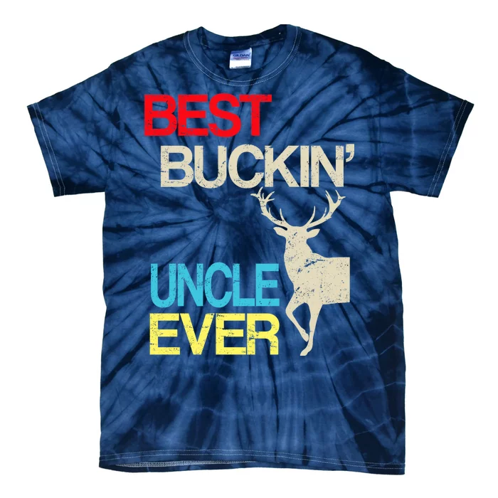 Vintage Best Buckin Uncle Hunting Tie-Dye T-Shirt