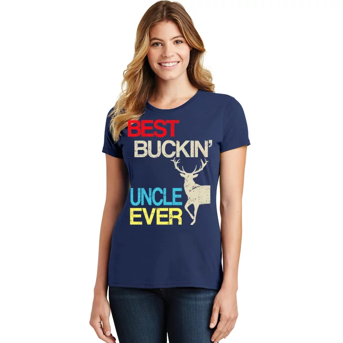 Vintage Best Buckin Uncle Hunting Women's T-Shirt