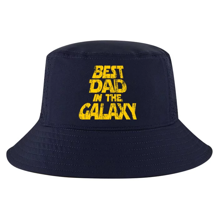 Vintage Best Dad In The Galaxy Cool Comfort Performance Bucket Hat