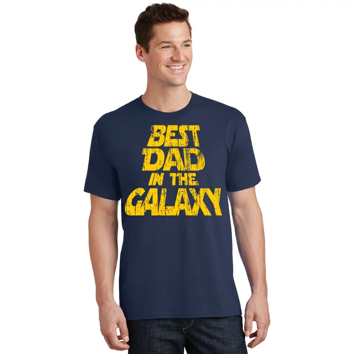 Vintage Best Dad In The Galaxy T-Shirt | TeeShirtPalace