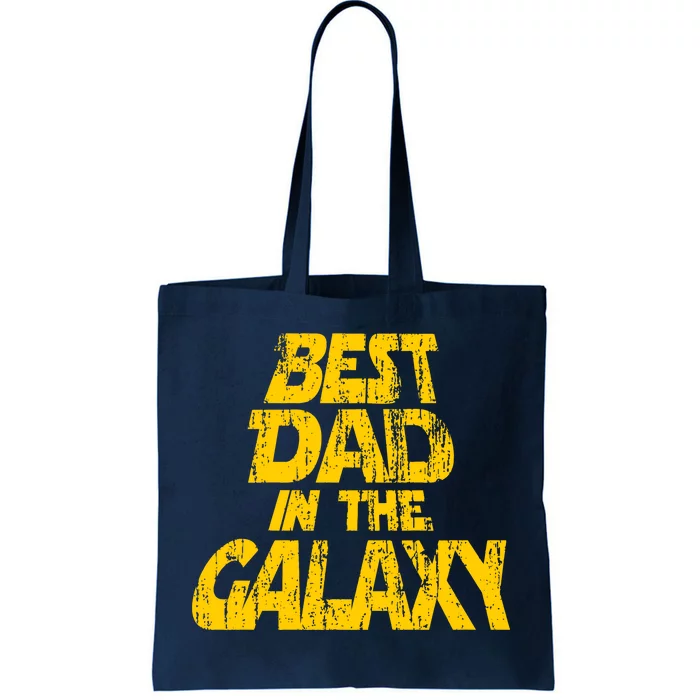 Vintage Best Dad In The Galaxy Tote Bag