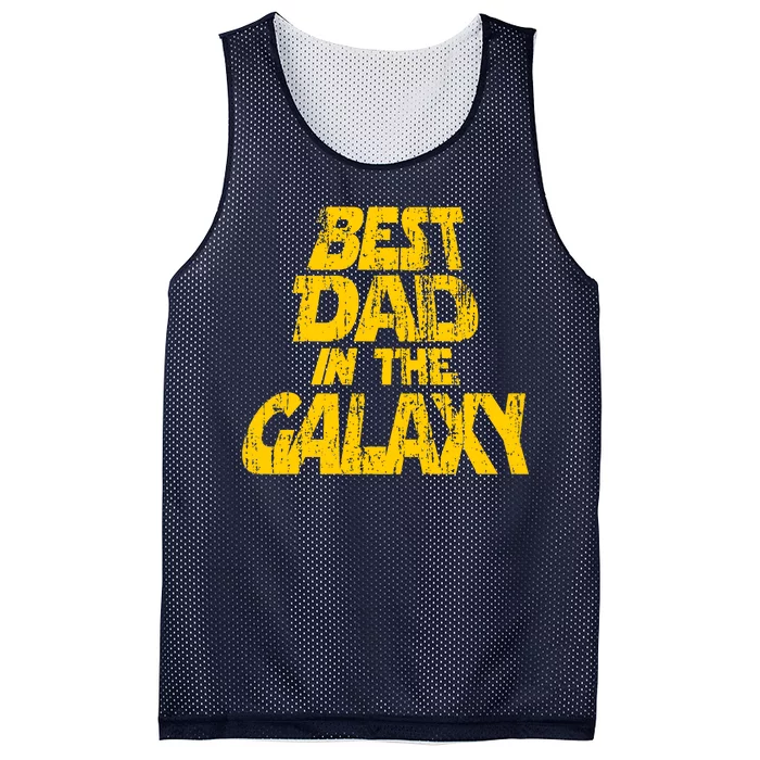 Vintage Best Dad In The Galaxy Mesh Reversible Basketball Jersey Tank