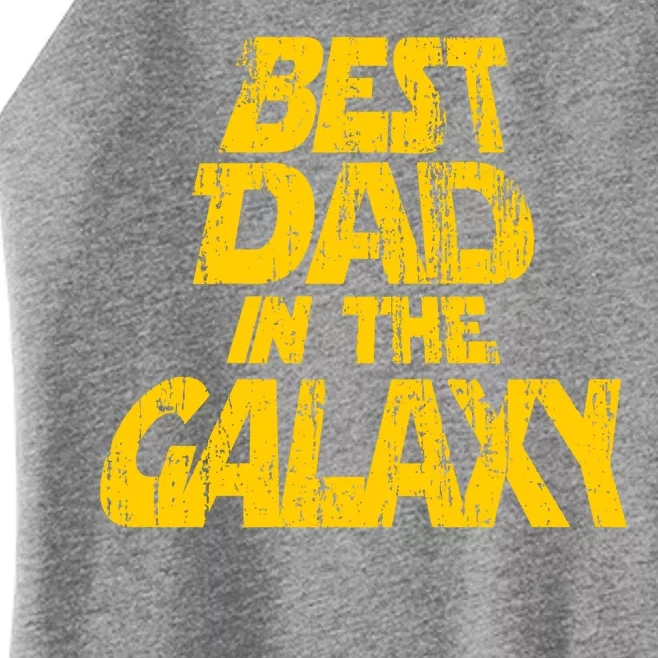 Vintage Best Dad In The Galaxy Women’s Perfect Tri Rocker Tank