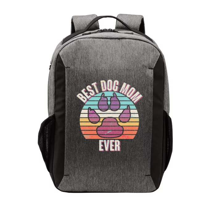 Vintage Best Dog Mom Ever Vector Backpack