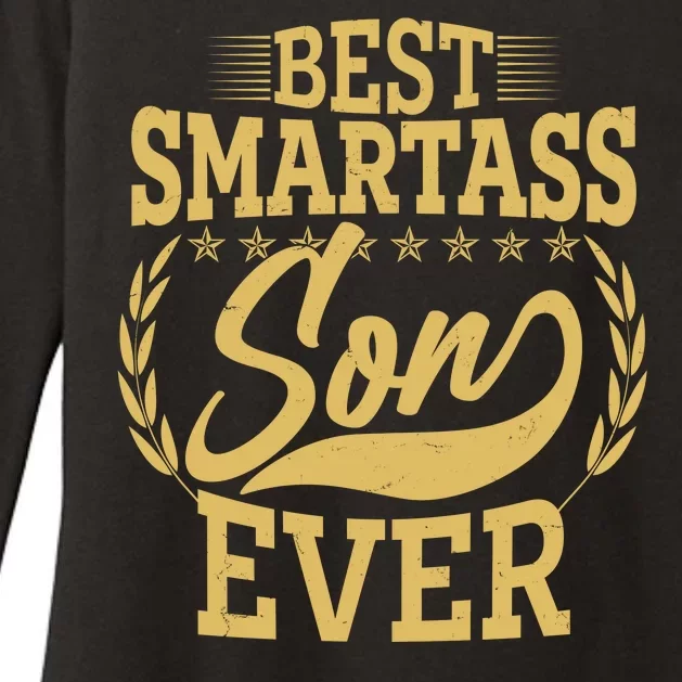 Vintage Best Smartass Son Ever Womens CVC Long Sleeve Shirt