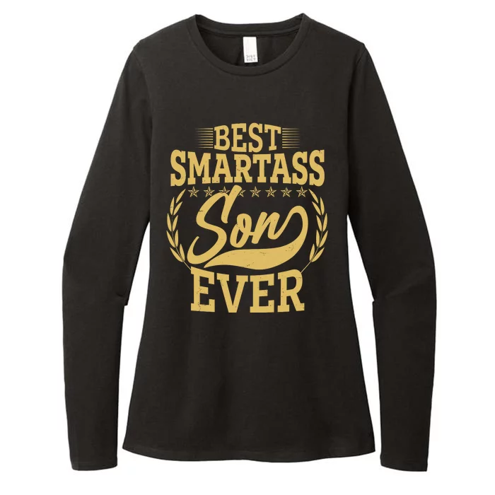 Vintage Best Smartass Son Ever Womens CVC Long Sleeve Shirt