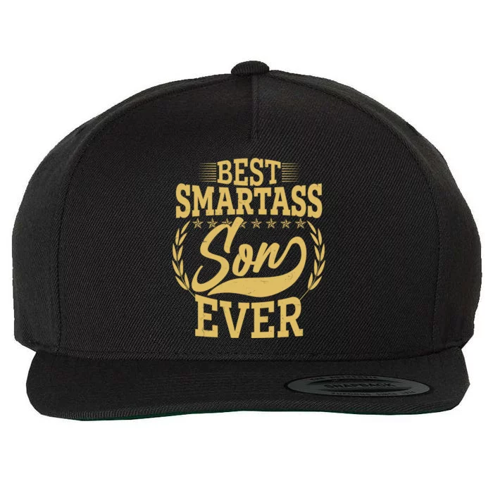 Vintage Best Smartass Son Ever Wool Snapback Cap