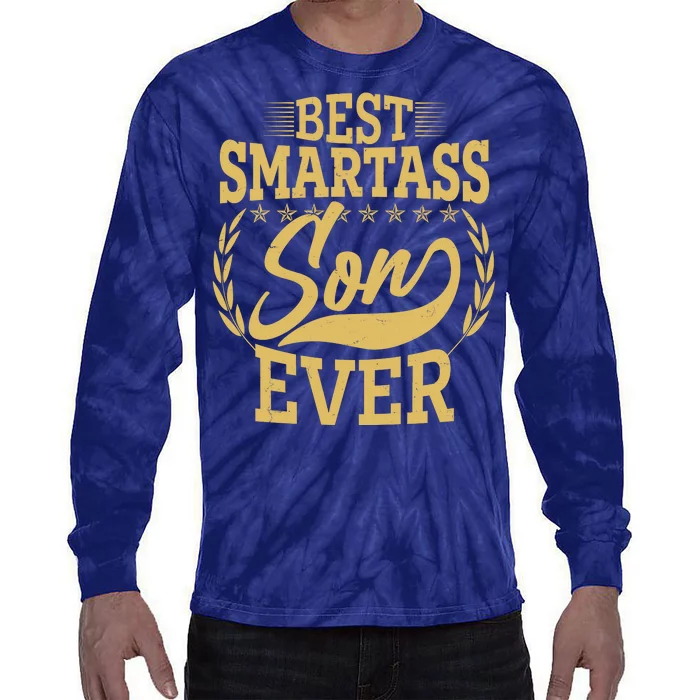 Vintage Best Smartass Son Ever Tie-Dye Long Sleeve Shirt