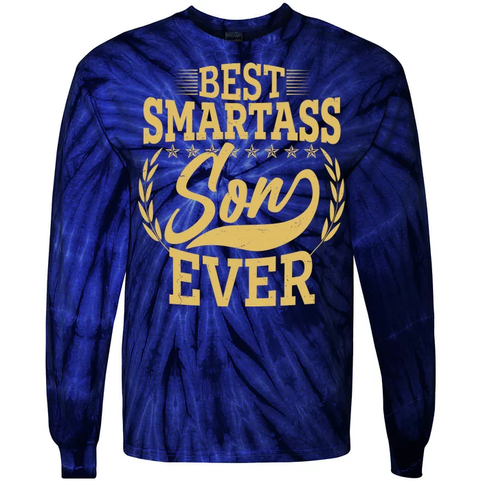 Vintage Best Smartass Son Ever Tie-Dye Long Sleeve Shirt