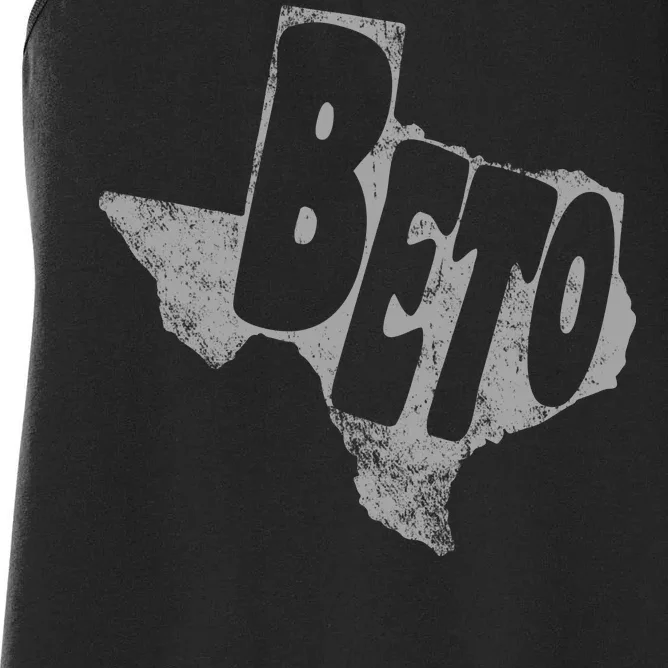 Vintage BETO Texas State Logo Women's Racerback Tank