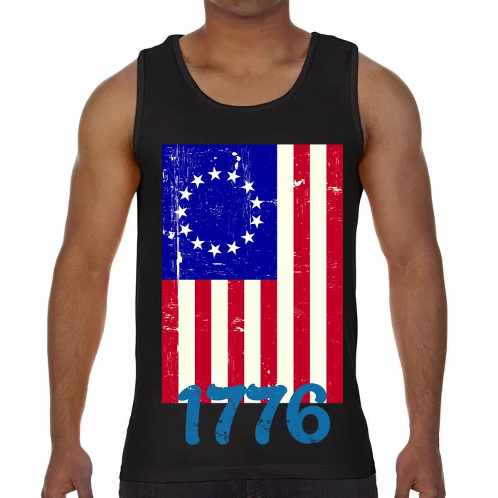 Vintage Betsy Ross American Flag Comfort Colors® Tank Top