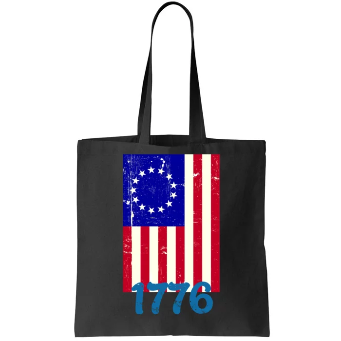 Vintage Betsy Ross American Flag Tote Bag