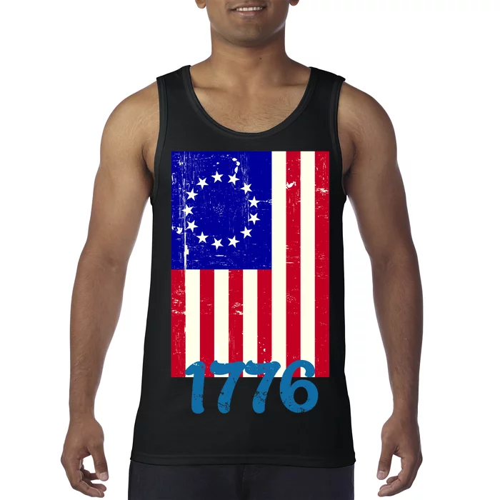 Vintage Betsy Ross American Flag Tank Top