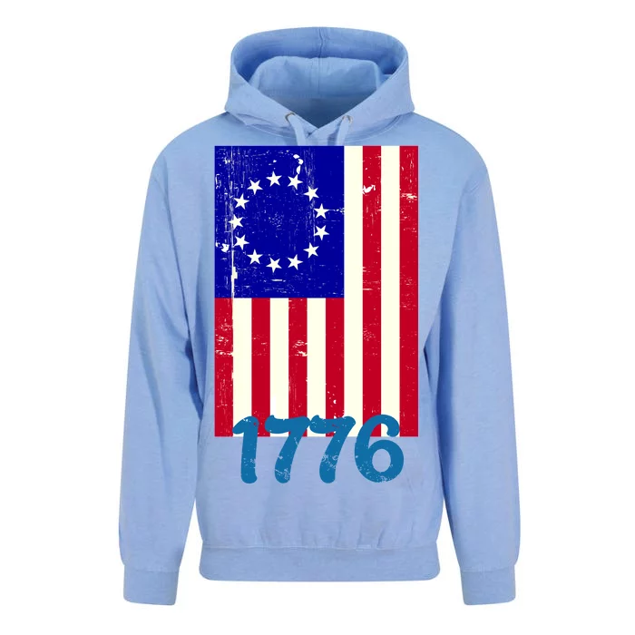 Vintage Betsy Ross American Flag Unisex Surf Hoodie