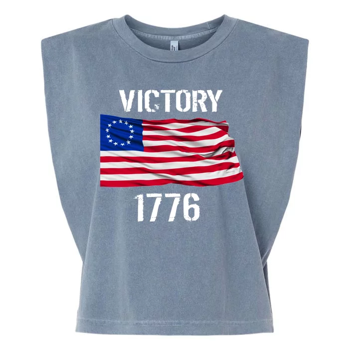 Vintage Betsy Ross American Flag 1776 Garment-Dyed Women's Muscle Tee