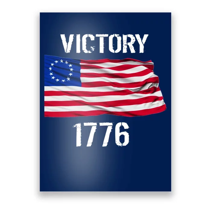 Vintage Betsy Ross American Flag 1776 Poster