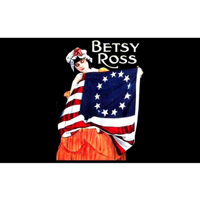 Vintage Betsy Ross American Flag 1776 Art Bumper Sticker