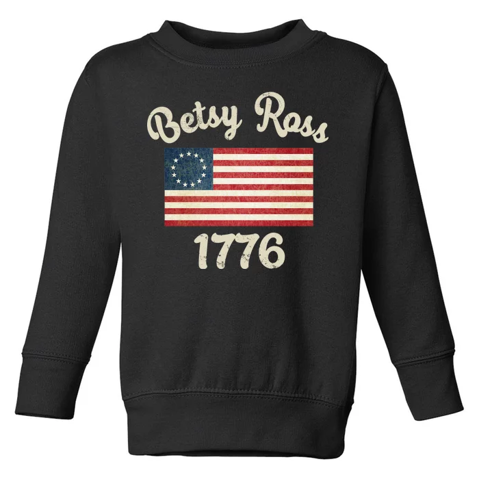 Vintage Betsy Ross Flag 1776 Toddler Sweatshirt