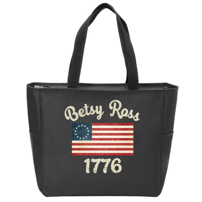 Vintage Betsy Ross Flag 1776 Zip Tote Bag