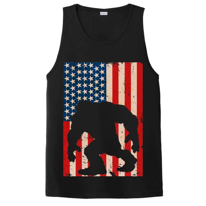 Vintage Bigfoot American Flag Performance Tank