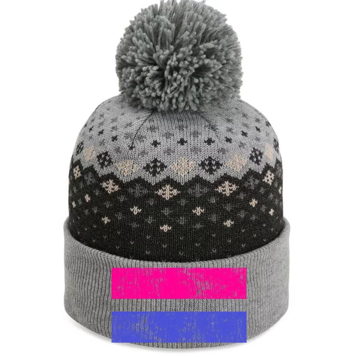 Vintage Bisexual Flag Bi Pride Flag The Baniff Cuffed Pom Beanie