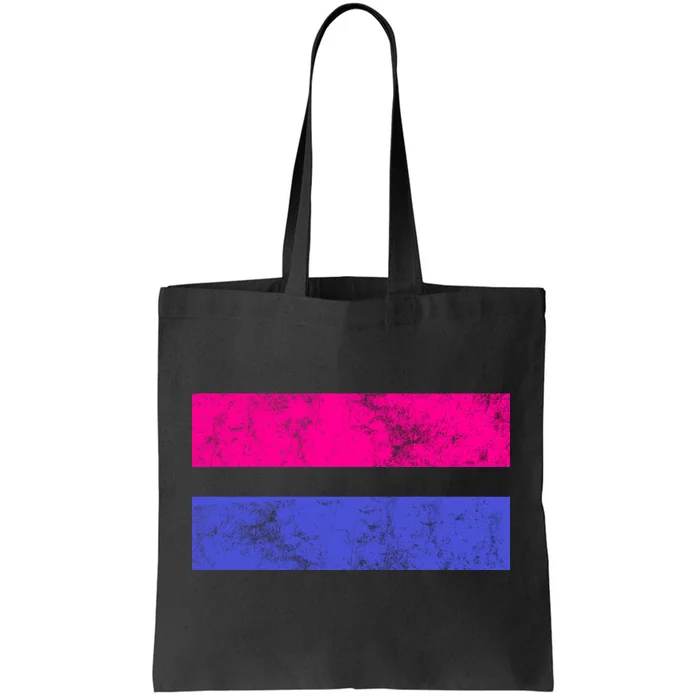 Vintage Bisexual Flag Bi Pride Flag Tote Bag