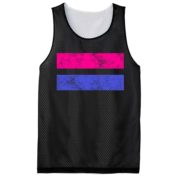 Vintage Bisexual Flag Bi Pride Flag Mesh Reversible Basketball Jersey Tank