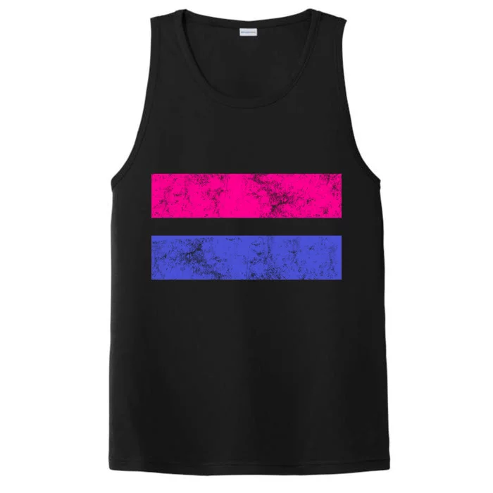 Vintage Bisexual Flag Bi Pride Flag Performance Tank