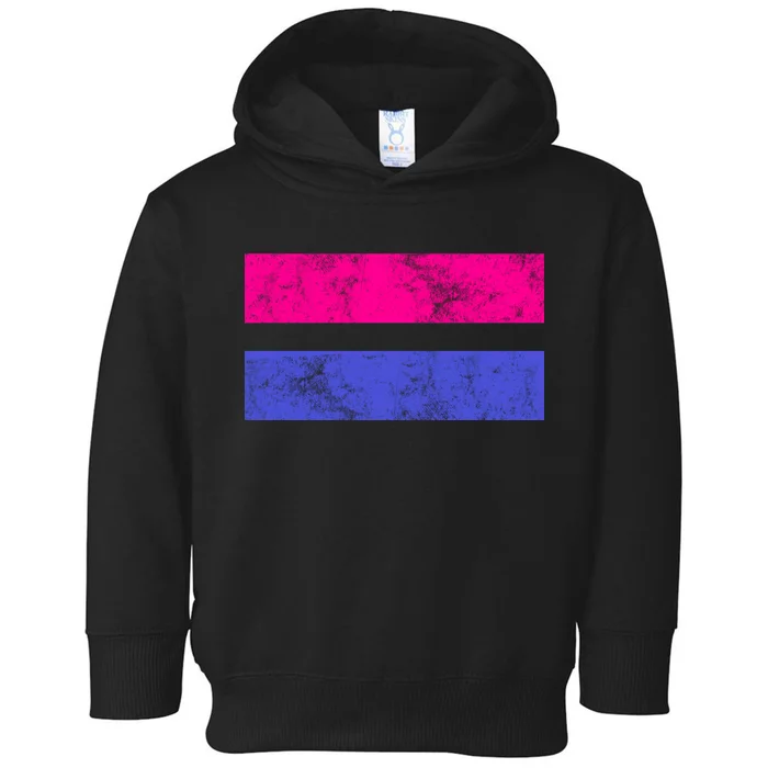 Vintage Bisexual Flag Bi Pride Flag Toddler Hoodie