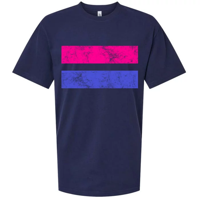 Vintage Bisexual Flag Bi Pride Flag Sueded Cloud Jersey T-Shirt