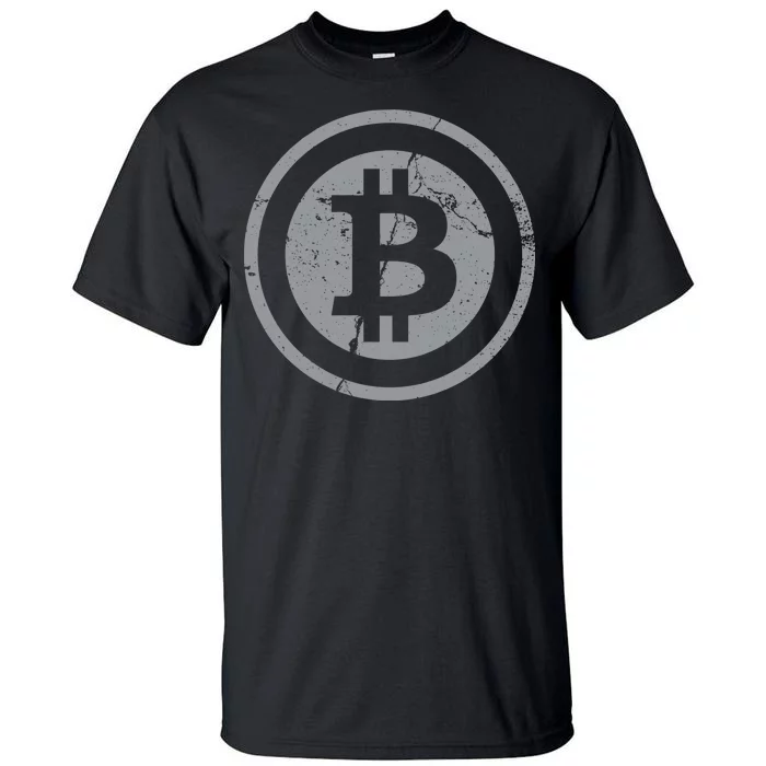 Vintage Bitcoin Crypto Currency Tall T-Shirt