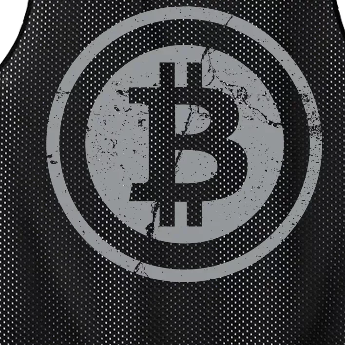 Vintage Bitcoin Crypto Currency Mesh Reversible Basketball Jersey Tank