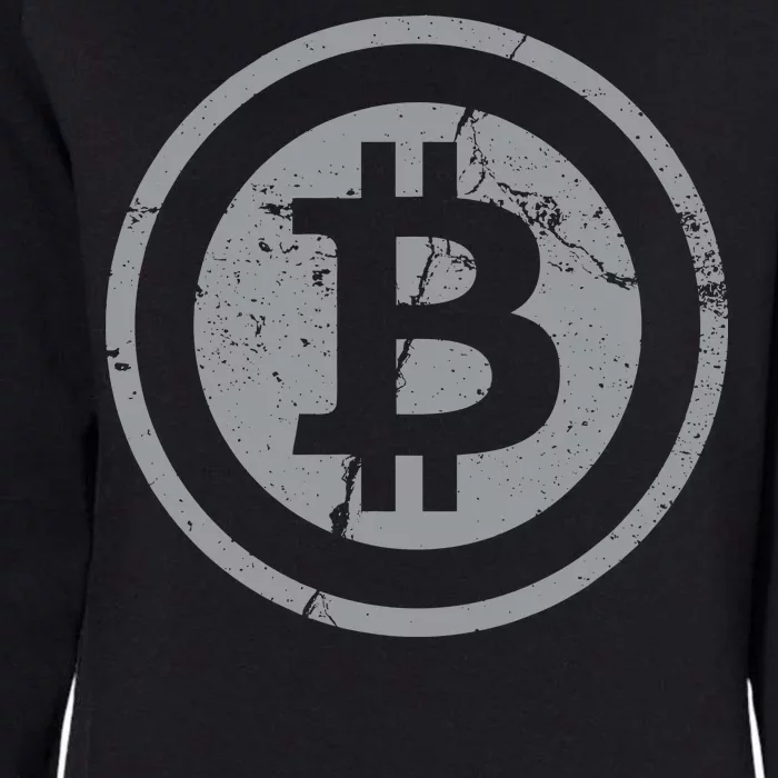 Vintage Bitcoin Crypto Currency Womens California Wash Sweatshirt