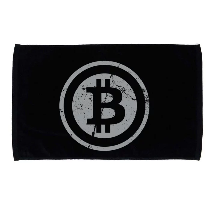 Vintage Bitcoin Crypto Currency Microfiber Hand Towel