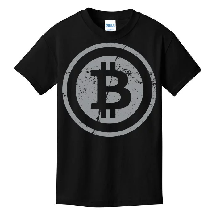 Vintage Bitcoin Crypto Currency Kids T-Shirt