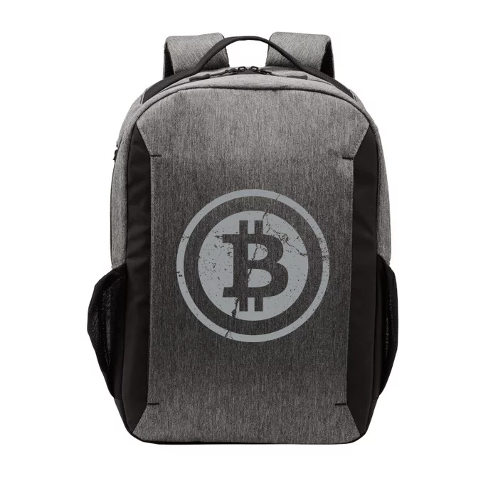 Vintage Bitcoin Crypto Currency Vector Backpack