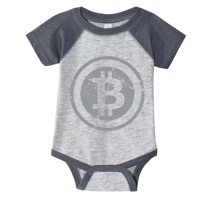 Vintage Bitcoin Crypto Currency Infant Baby Jersey Bodysuit