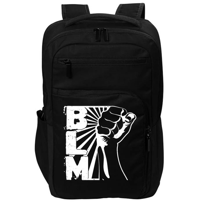 Vintage BLM Black Lives Matter Fist Impact Tech Backpack