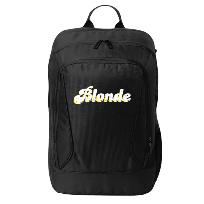 Vintage Blonde Logo City Backpack