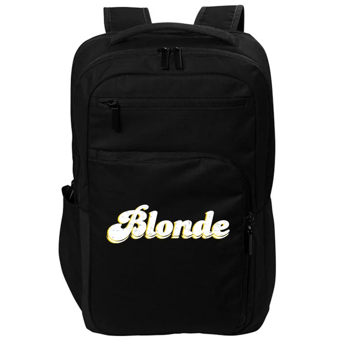 Vintage Blonde Logo Impact Tech Backpack