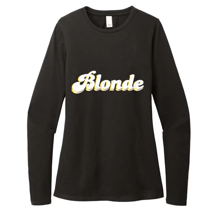 Vintage Blonde Logo Womens CVC Long Sleeve Shirt