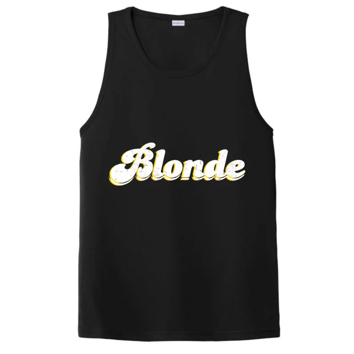 Vintage Blonde Logo Performance Tank