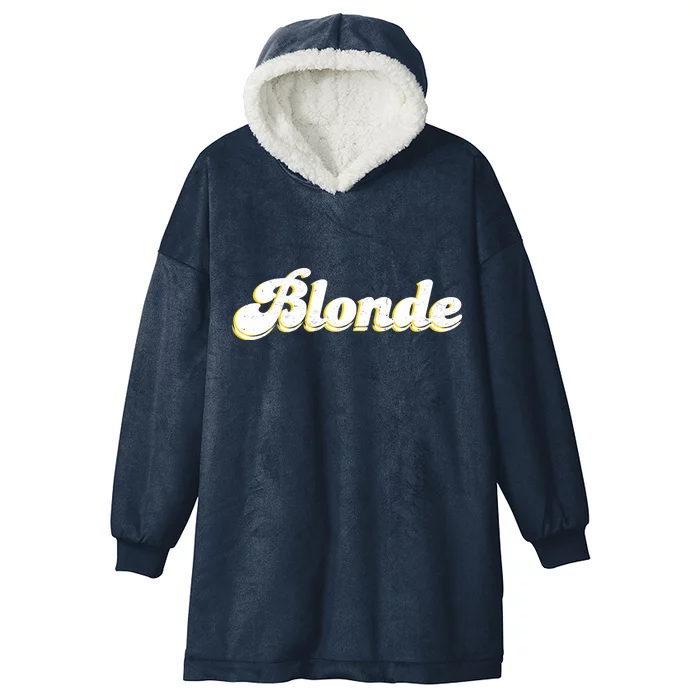 Vintage Blonde Logo Hooded Wearable Blanket