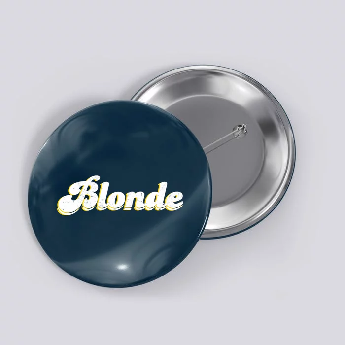 Vintage Blonde Logo Button