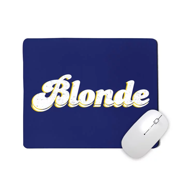 Vintage Blonde Logo Mousepad