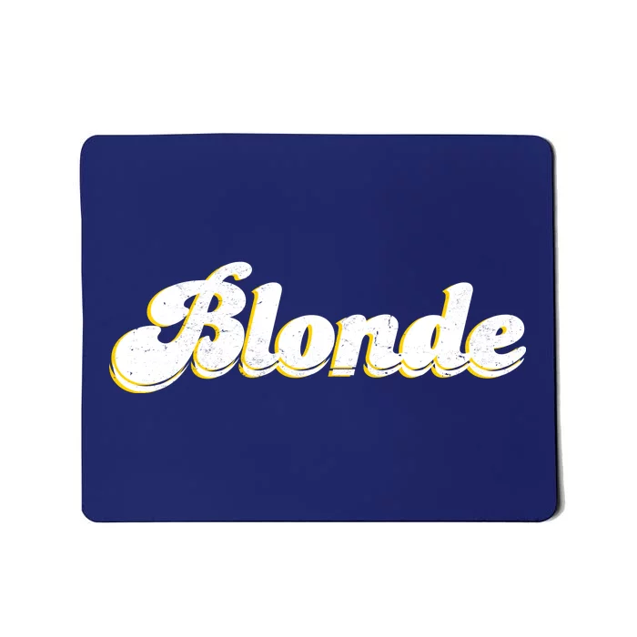 Vintage Blonde Logo Mousepad