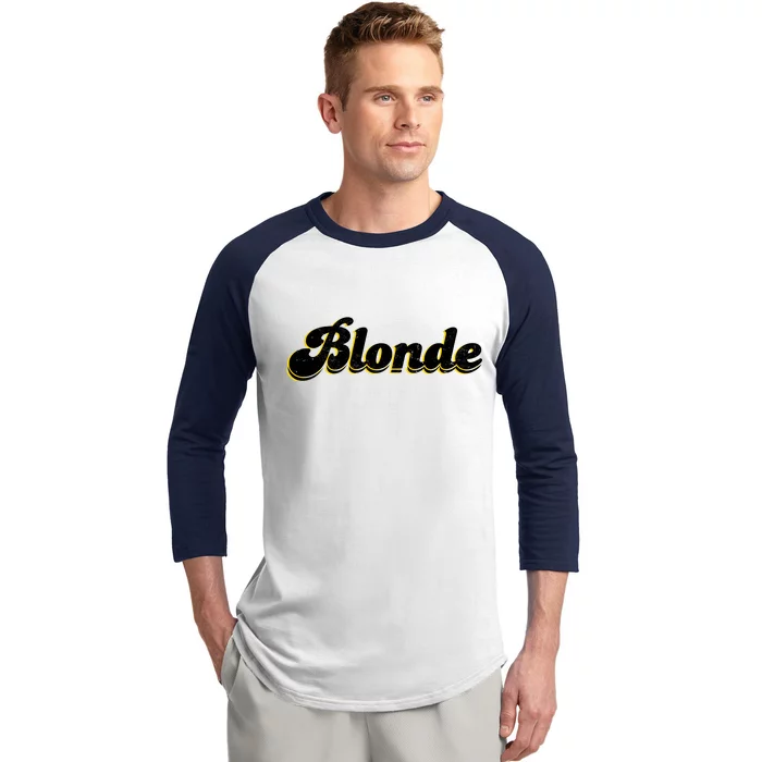 Vintage Blonde Logo Baseball Sleeve Shirt