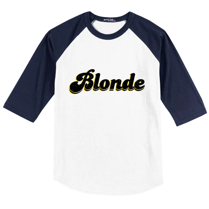 Vintage Blonde Logo Baseball Sleeve Shirt