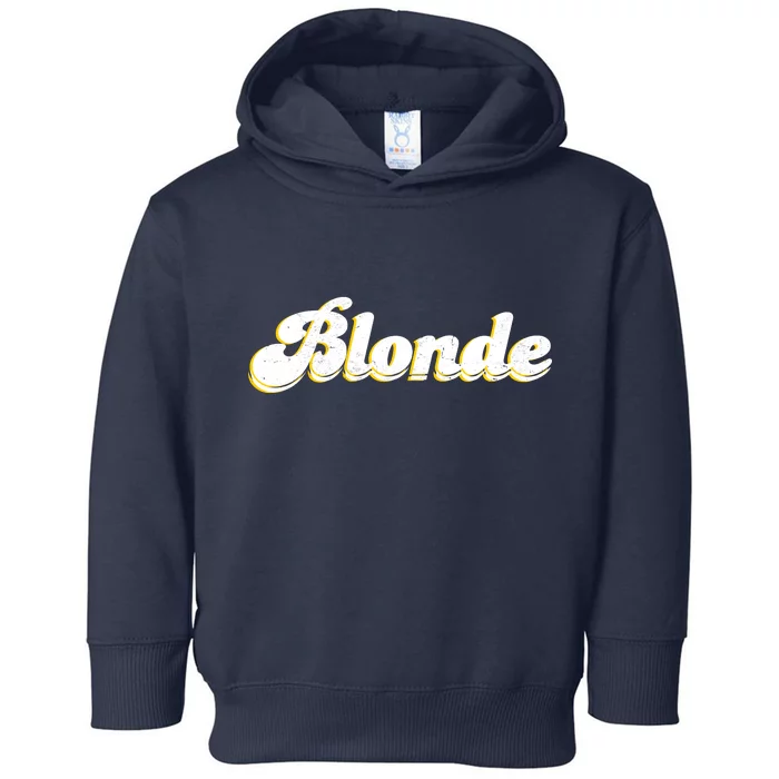 Vintage Blonde Logo Toddler Hoodie